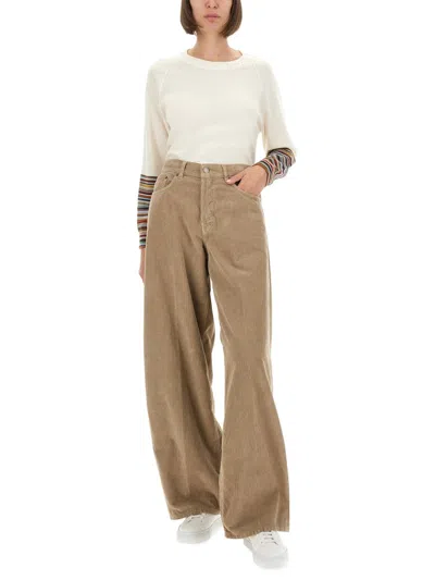 Haikure Grey Cotton Jeans In Brown