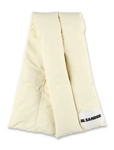 Jil Sander Down Scarf 01 In Neutral