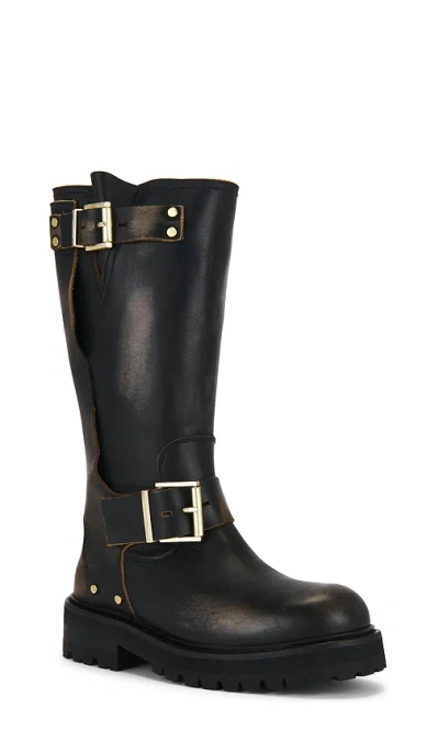 Allsaints Tay Biker Boot In Black