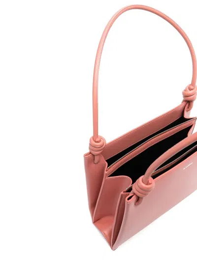 Jil Sander Rectangular Shape Knotted Handles In Pink