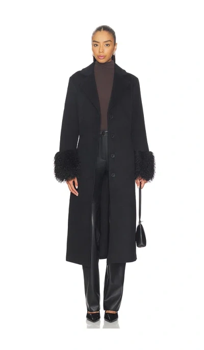 Line & Dot Loxley Coat In Black