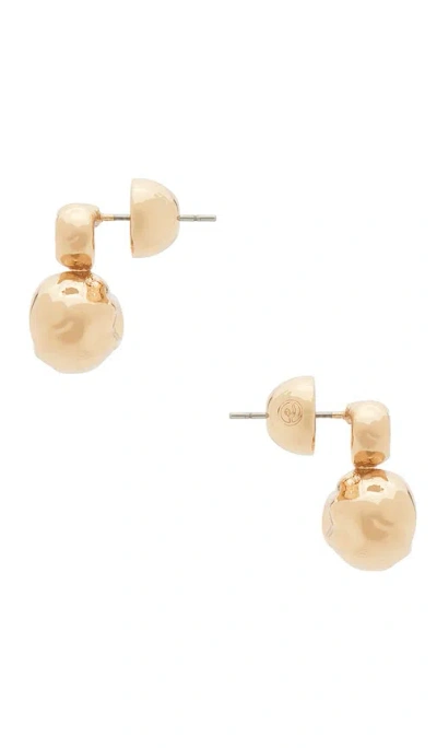 Ettika Molten Mini Stud Earrings In Gold