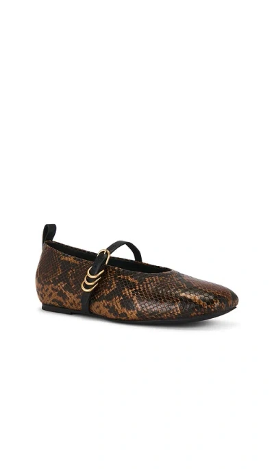 Rag & Bone Spire Mary Jane Flat In Brown