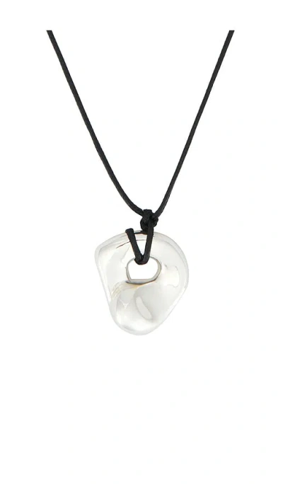 Casa Clara Lina Corded Necklace In Silver