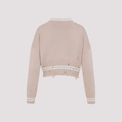Marni Cropped Sweater In Neutral