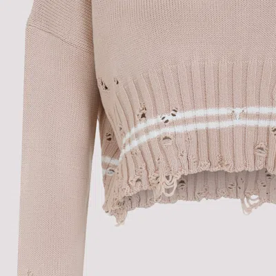 Marni Cropped Sweater In Neutral