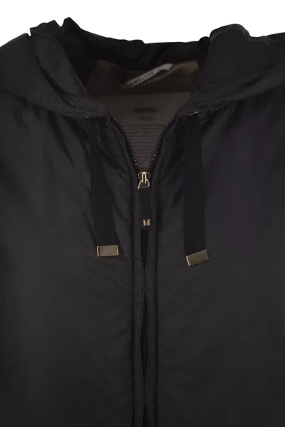 Max Mara The Cube Greengi Drip Proof Canvas Waistcoat In Black