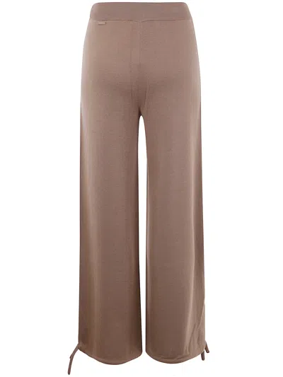 Max Mara Virgin Wool Pants In Brown