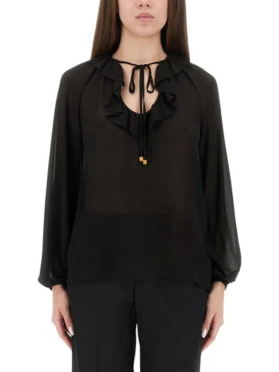 Michael Michael Kors Black Recycled Polyester Shirts In Black