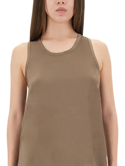 Michael Michael Kors Dove Recycled Polyester Tops In Brown