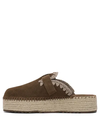 Mou Brown Rubber Loafers In Multi