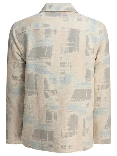 Nn07 Nn.07 Ashley Blue Abstract Pattern Jacket In Neutral