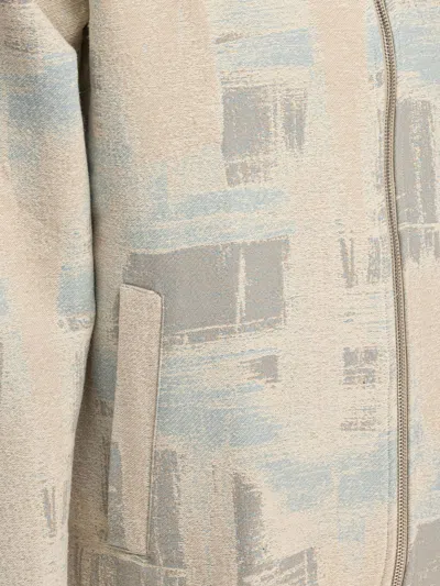 Nn07 Nn.07 Ashley Blue Abstract Pattern Jacket In Neutral