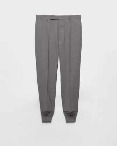 Prada Pantalone In Gray