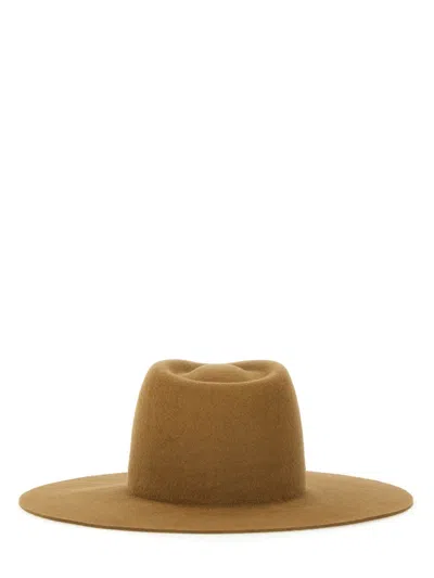 Ruslan Baginskiy Beige Felt Hats In Brown