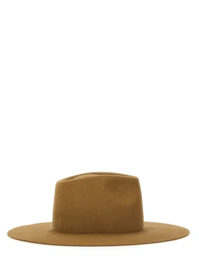 Ruslan Baginskiy Beige Felt Hats In Brown