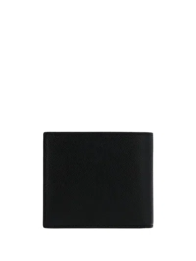 Saint Laurent Logo Bi-fold Wallet In Black