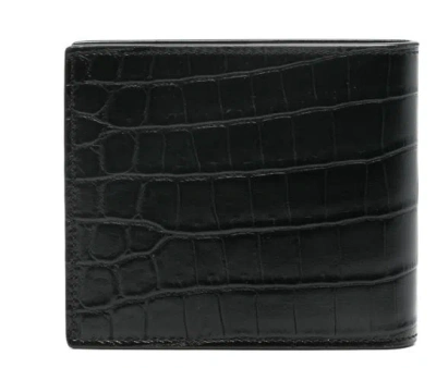 Saint Laurent Monogram East/west Wallet In Black