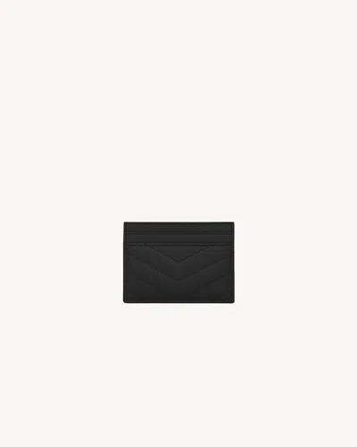 Saint Laurent Ysl Pcc Cardholder In Black