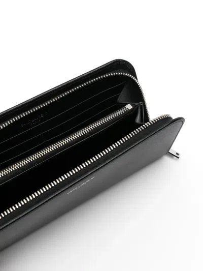 Saint Laurent Zip Around Wallet In Black