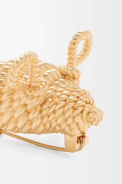 Loewe Mouse Brooch In Gold