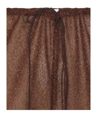 Oseree Trousers Brown In Brown