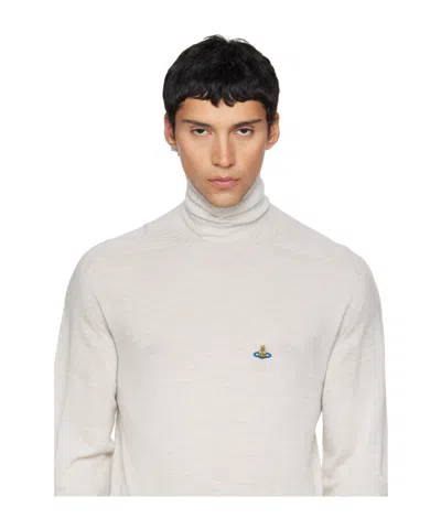 Vivienne Westwood Lyndon Bone Single Earring In Brown