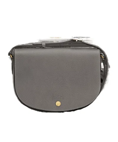 Longchamp Epure Leather Crossbody In Gray