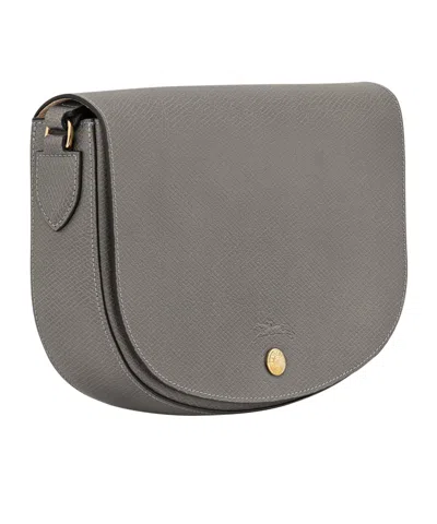 Longchamp Epure Leather Crossbody In Gray