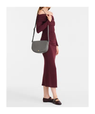 Longchamp Epure Leather Crossbody In Gray
