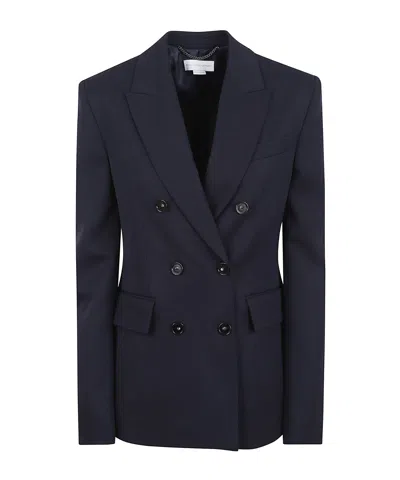 Stella Mccartney Slim Jacket Double Breasted Tailoring Lapel In Blue