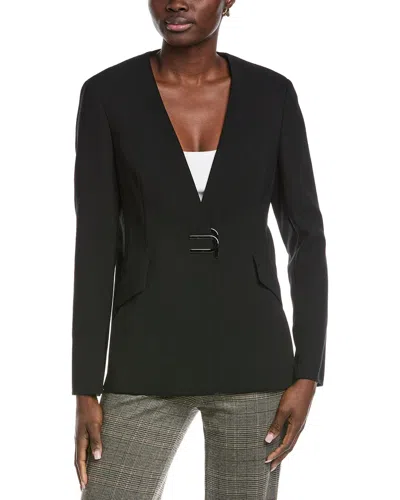 Akris Alize Wool Blazer In Black