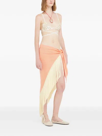 Alanui Fringed Self-tie Pareo In Multi