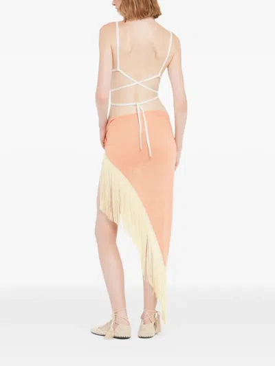 Alanui Fringed Self-tie Pareo In Multi