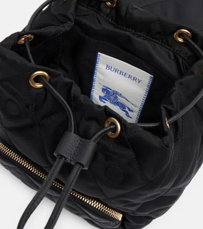 Burberry Mini Leather-trimmed Backpack