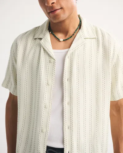 Abercrombie & Fitch A&f Resort Shirt In Sand