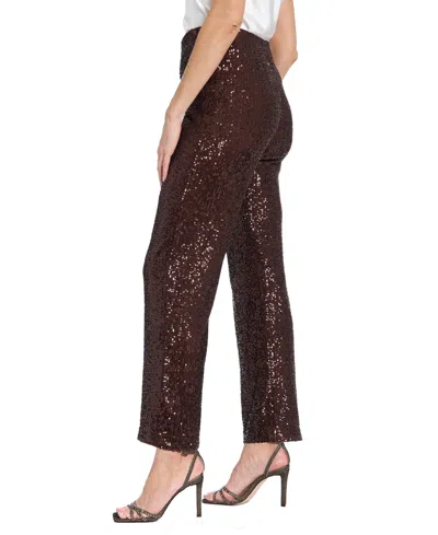 Muse Sequin Pants In Brown
