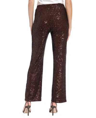 Muse Sequin Pants In Brown