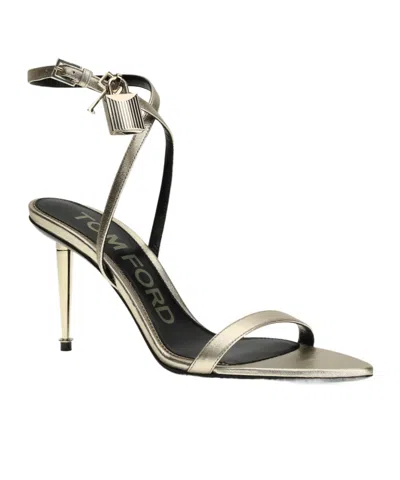 Tom Ford Pointed Toe Padlock Sandals In Multi