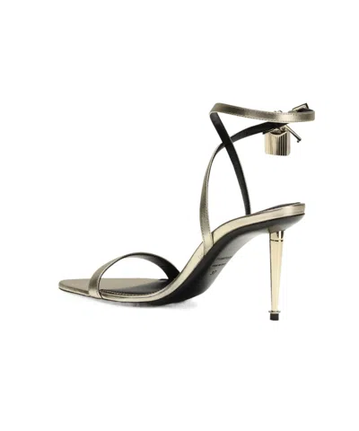 Tom Ford Pointed Toe Padlock Sandals In Multi