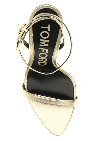 Tom Ford Pointed Toe Padlock Sandals In Multi
