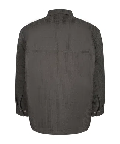 Séfr Waffle Fabric Shirt. In Black