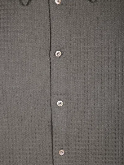 Séfr Waffle Fabric Shirt. In Black