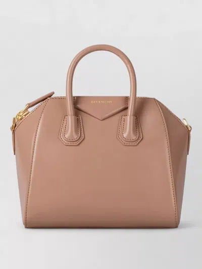 Givenchy Womens Blush Pink Gold Antigona Mini Leather Top Handle Bag In Brown