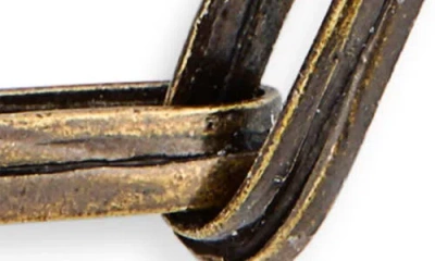 Karine Sultan Long Geometric Frame Necklace In Gold