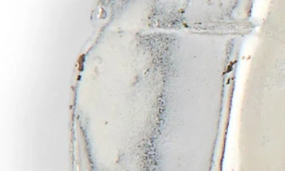 Karine Sultan Brick Half Hoop Earrings In Silver