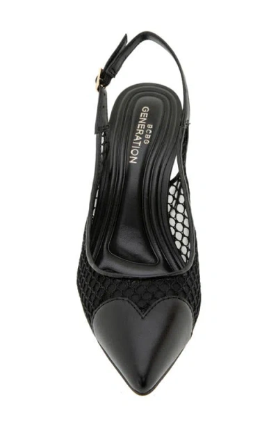 Bcbgeneration Bridget Pointed Toe Slingback Pump In Black