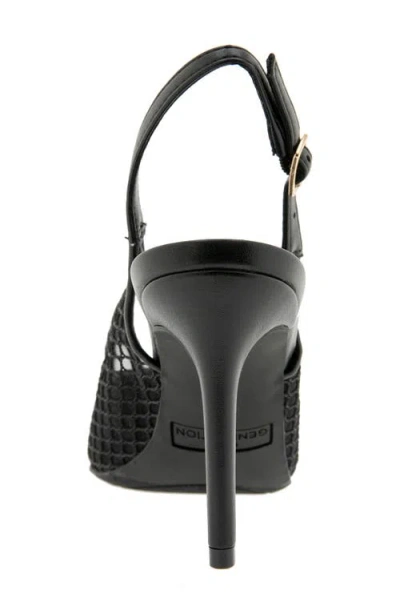 Bcbgeneration Bridget Pointed Toe Slingback Pump In Black