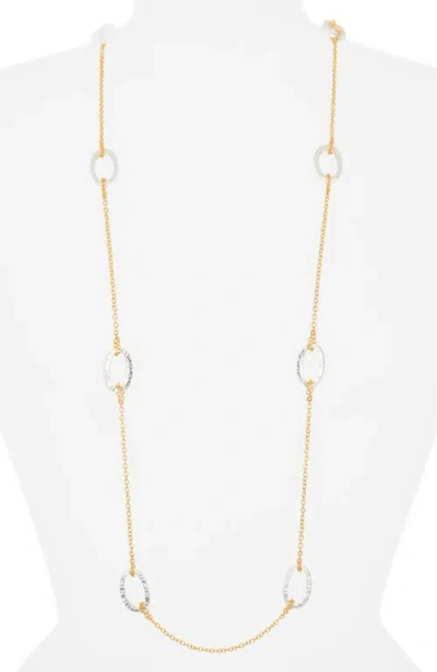 Karine Sultan Brick Station Chain Necklace