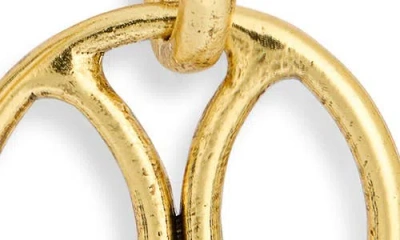 Karine Sultan Round Link Dangle Drop Earrings In Gold